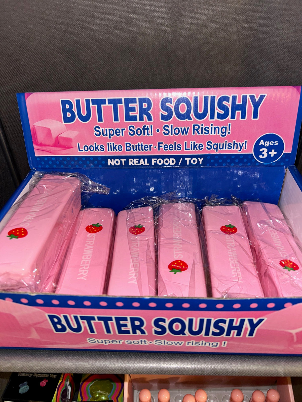 Strawberry Butter Squishy Toy